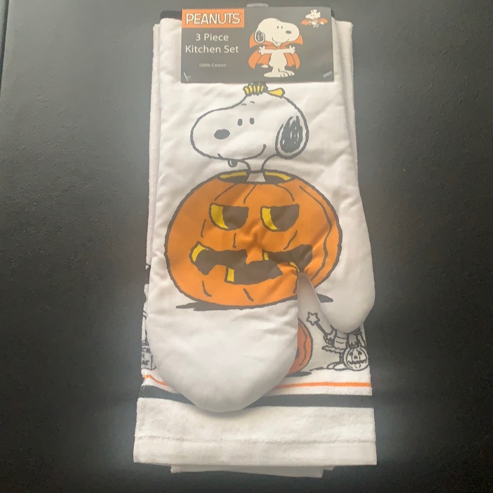 Peanuts Snoopy Halloween 3 Piece Kitchen Set